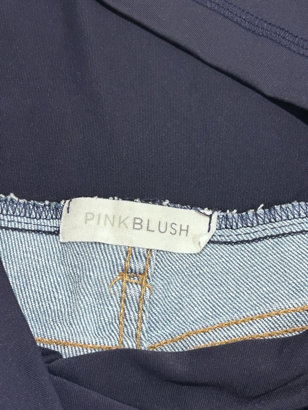PINKBLUSH Light Blue Raw Edge Crop Maternity Jeans - Picture 6 of 15